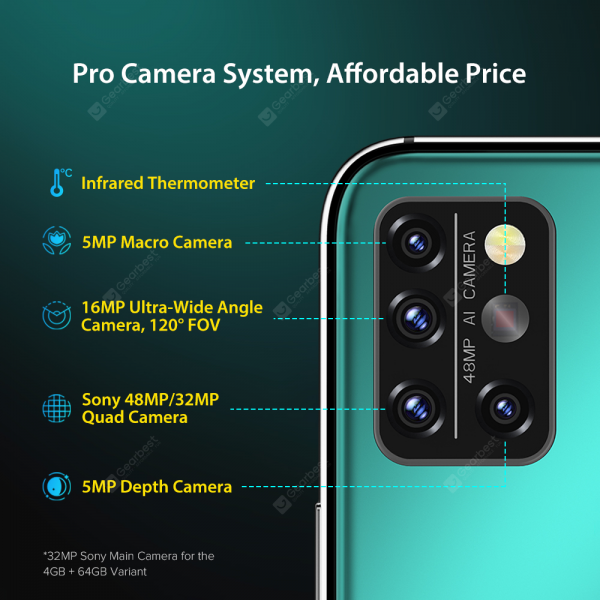 UMIDIGI A9 Pro 32 48MP Quad Camera 24MP Selfie Camera 6GB 128GB Helio P60 Octa Core 6.3 inch FHD+ Global Version Cellphone Pre-sale