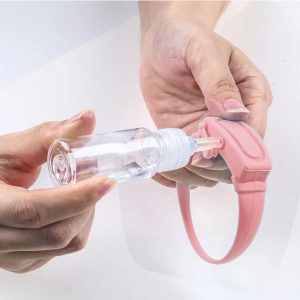 Portable Hand Sanitizer Disinfectant Bracelet Wearable Hand Wash Gel Dispenser