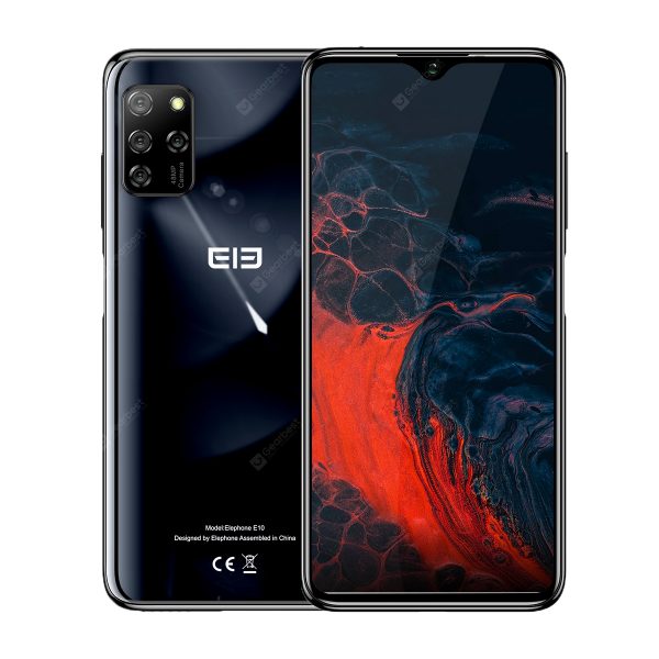 ELEPHONE E10 Octa Core Smartphone 4GB 64GB 6.5 inch Screen Quad Camera 48MP Main Cam Android 10 NFC Side Fingerprint Mobile Phone