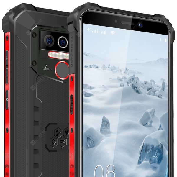 OUKITEL WP5 Pro 4G Smartphone 5.5 inch 13MP + 2MP + 2MP Rear Camera Android 10 4GB RAM 64GB ROM 8000mAh Battery IP68 And IP69K Waterproof Global Version