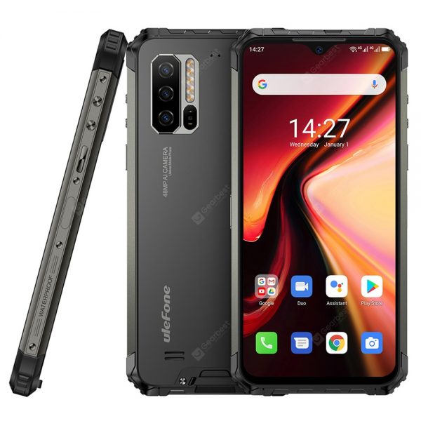 Ulefone Armor 7 4G Smartphone 6.3 Inch Android 9.0 Helio P90 Octa Core 2.2GHz 8GB RAM 128GB ROM 3 Rear Camera 5500mAh Battery IP68 / IP69K Waterproof Heart Rate Sensor Global Version