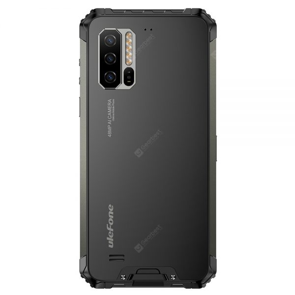 Ulefone Armor 7 4G Smartphone 6.3 Inch Android 9.0 Helio P90 Octa Core 2.2GHz 8GB RAM 128GB ROM 3 Rear Camera 5500mAh Battery IP68 / IP69K Waterproof Heart Rate Sensor Global Version