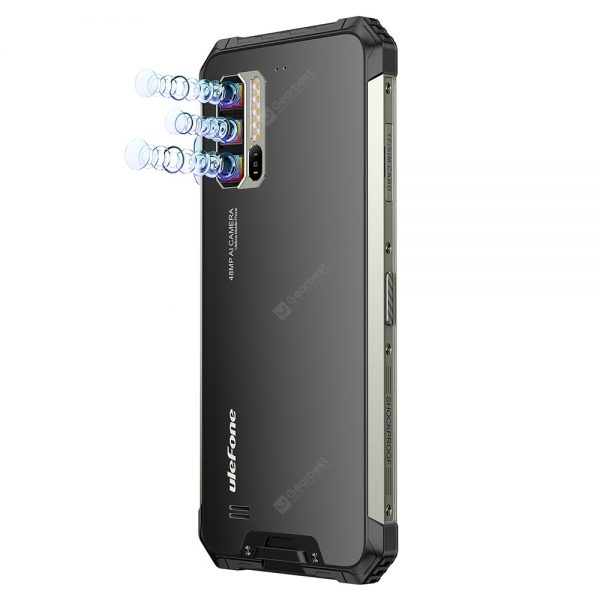 Ulefone Armor 7 4G Smartphone 6.3 Inch Android 9.0 Helio P90 Octa Core 2.2GHz 8GB RAM 128GB ROM 3 Rear Camera 5500mAh Battery IP68 / IP69K Waterproof Heart Rate Sensor Global Version