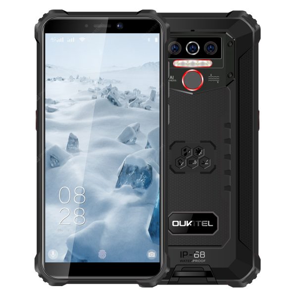 OUKITEL WP5 4G Smartphone 8000mAh Battery 5.5 inch 3 Rear Camera Android 9.0 IP68 & IP69 Waterproof Global Version