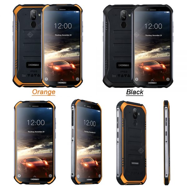 Upgrade 3GB+32GB DOOGEE S40 MTK6739 Quad Core Android 9.0 4G Network Rugged Mobile Phone IP68 5.5inch Display 4650mAh 8.0MP NFC