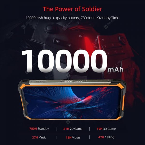 IP68 IP69K DOOGEE S88 Pro Rugged Mobile Phone 10000mAh Telephones Helio P70 Octa Core 6GB RAM 128GB ROM Smartphone Android 10 OS