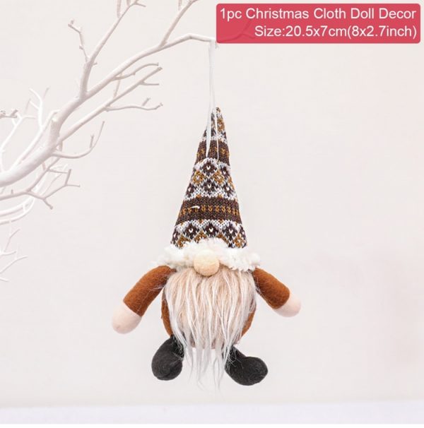 FENGRISE Christmas Faceless Doll Merry Christmas Decorations For Home Cristmas Ornament Xmas Navidad Natal New Year 2021