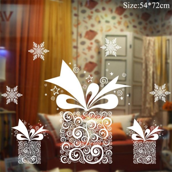 Christmas Window Stickers Christmas Decorations for Home Navidad 2020 Christmas Ornaments Xmas Party Decor Happy New Year 2021