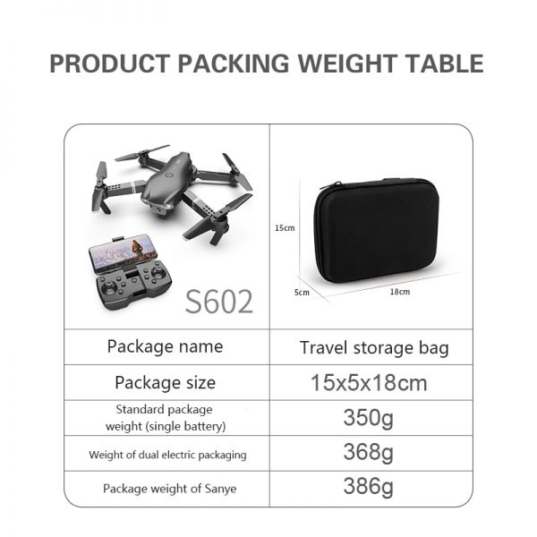 XKJ S602 RC Drone 4K HD Dual Camera Professional Aerial Photography WIFI FPV Foldable Quadcopter Height Hold DronToy