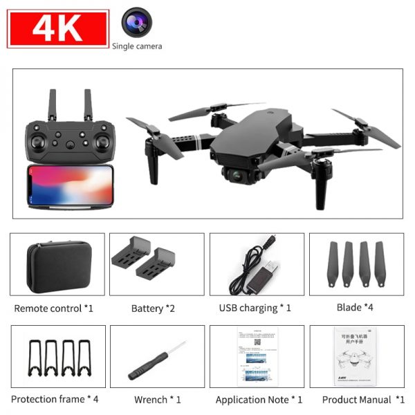 New 2020 S70 drone 4K HD dual camera foldable height keeping drone WiFi FPV 1080p real-time transmission RC Quadcopter toy