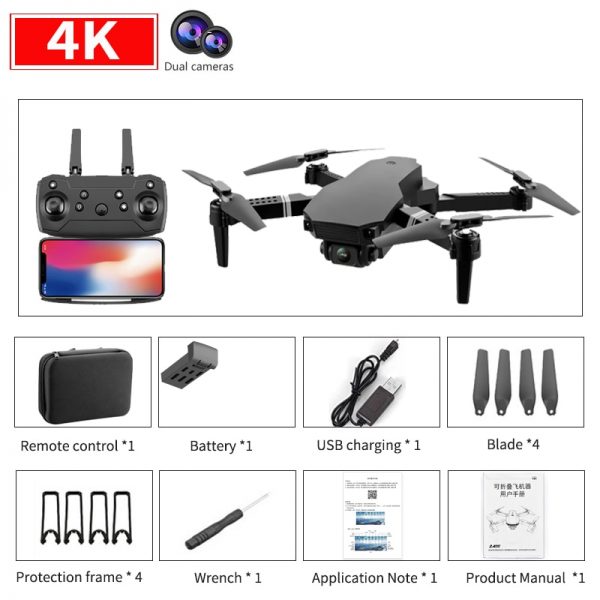 New 2020 S70 drone 4K HD dual camera foldable height keeping drone WiFi FPV 1080p real-time transmission RC Quadcopter toy