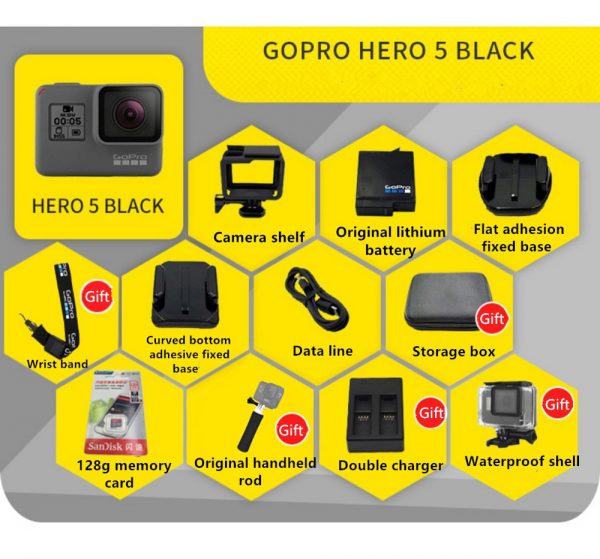 Gopro HERO 5 Black Action Camera Outdoor Sports Camera with 4K Ultra HD Video gopro 5