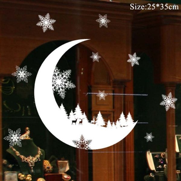 Christmas Window Stickers Christmas Decorations for Home Navidad 2020 Christmas Ornaments Xmas Party Decor Happy New Year 2021