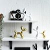 Balloon Dog Desktop Ornament Living Room Sculpture Decor Nordic Style Figurine Resin Cretative Animal Craft Statue Home Art Gift