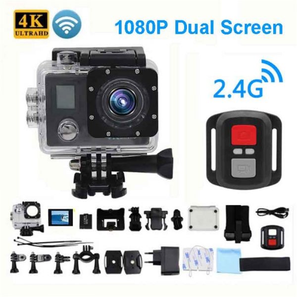 Ultra HD 4K Action Camera Wifi Camcorders 150 Dgreen cam 4 K deportiva 2 inch B6 B6R Waterproof Sport Camera pro 1080P 30fps cam