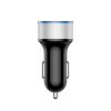 2.1A Dual USB Car Charger 2 Port LCD Display 12-24V Cigarette Socket Lighter