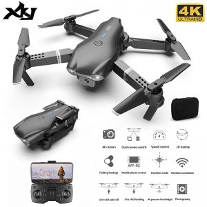 XKJ S602 RC Drone 4K HD Dual Camera Professional Aerial Photography WIFI FPV Foldable Quadcopter Height Hold DronToy