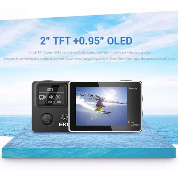 EKEN H6s 4K Ultra HD 14MP EIS Action Camera Wiht Remote Control A12 Chip 30m Waterproof Panasonic Sensor Sport Camera