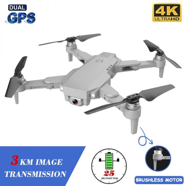 XKJ Gps Drone LU1 PRO With HD 4K Camera Professional 3000m Image Transmission Brushless Foldable Quadcopter RC Dron Kids Gift