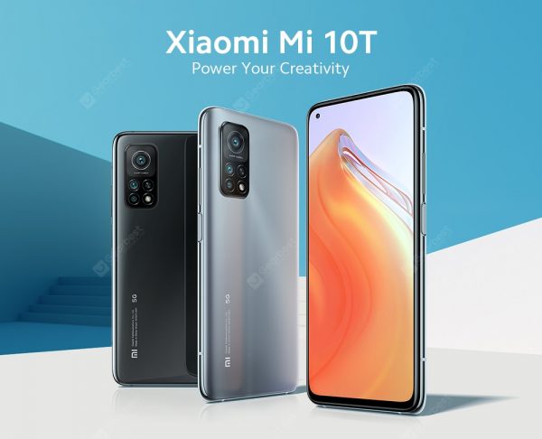 Xiaomi Mi 10T 5G Smartphone 6.67 Inch 144Hz AdaptiveSync Display Snapdragon 865 64MP Camera 5000mAh Battery 33W Fast Charge 6+128GB