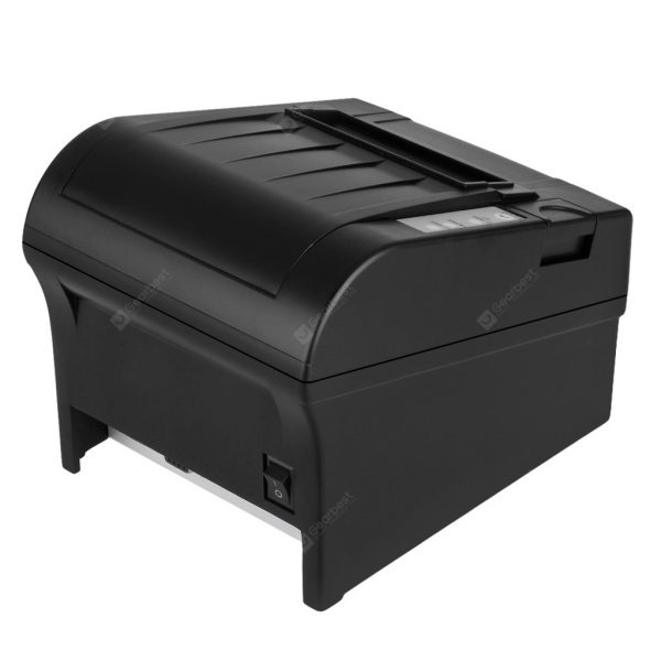 Black 300mm/sec 80mm Thermal Dot Receipt Printer