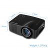 Excelvan Portable LED wifi Android Projector 640*480 AV/HDMI out/USB/SD home theater black AU