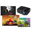 Excelvan Portable LED wifi Android Projector 640*480 AV/HDMI out/USB/SD home theater black AU