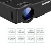 Excelvan E08 LCD Projector Home Cinema Native Resolution 800 × 480 Support 1080P HDMI SD USB VGA Interface Multi-screen Interaction Via iPhone Data Cable Compatible with Amazon Fire TV Stick & PS4 EU