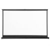 Exquizon Mini Retractable 50 Inch Table-Top Projection Screen Suitable for 16:9 Aspect Ratio HD Movies in Outdoor Indoor Home Cinema Presentations in Business