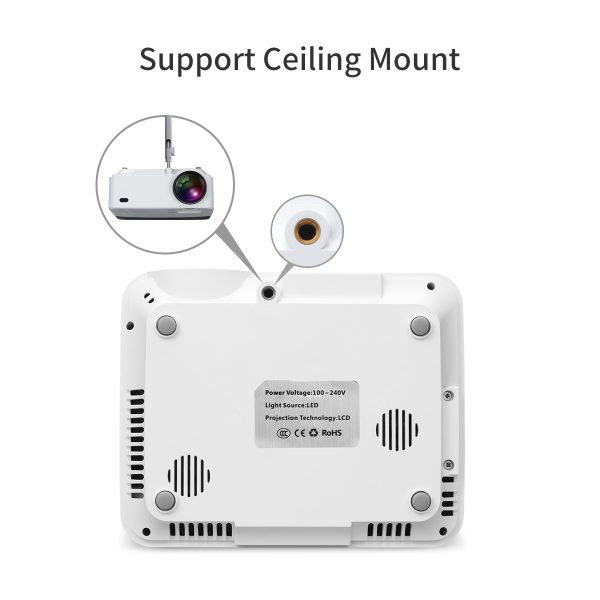 Exquizon T5 Mini Portable Multimedia LCD Projector