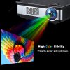 Excelvan Z720 1280*768 Native Resolution 3300 Lumens Z720 Multimedia Projector Support 1080P With HDMI VGA USB*2 AV Interfaces For Home Cinema Game Outdoor Movie