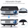 Excelvan Z720 1280*768 Native Resolution 3300 Lumens Z720 Multimedia Projector Support 1080P With HDMI VGA USB*2 AV Interfaces For Home Cinema Game Outdoor Movie