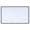 Excelvan 16:9 Collapsible White Portable Projector Cloth Screen With Hanging Hole For Home And Outdoor Use