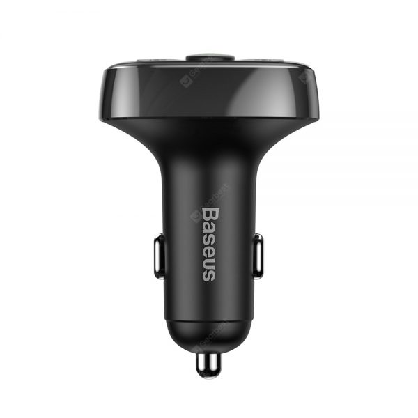 Baseus S - 09A Bluetooth 4.2 Car Charger FM Transmitter MP3 Player Dual USB