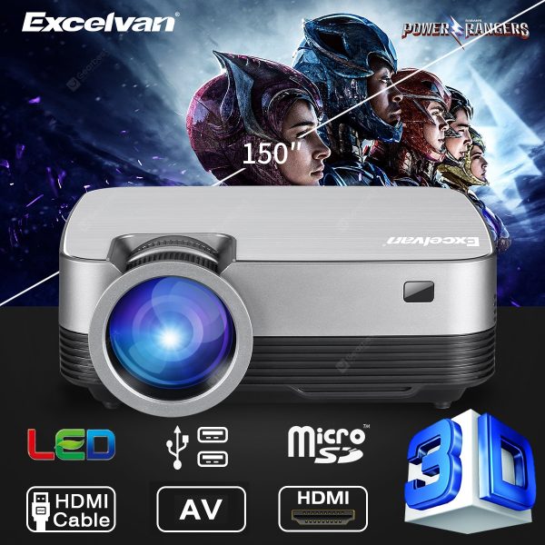 Excelvan Q6 Upgraded 1800 Lumens Projector