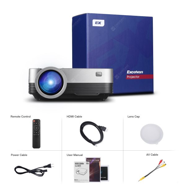 Excelvan Q6 Upgraded 1800 Lumens Projector