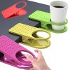 Monclique Table Glass Clip Clip-on Plastic Cup Holder Office Table Big Clip (Random Color)