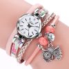 DUOYA Cute Style Owl Pendant Ladies Bracelet Watch Fashion Women Wrist Watch