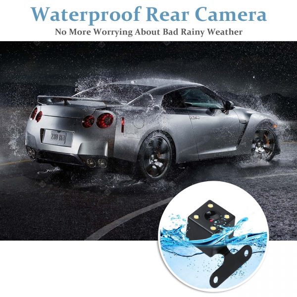 3 Lens Car Dash Camera 4inch Display HD 1080P Car DVR Video Recorder 170 Degree Wide Angle