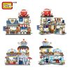 LOZ City Street View Blocks Takoyaki Shaved Ice Shop Kids Juguetes Japanese Store Girls Builidng Bricks Toys Children Xmas Gifts