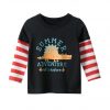 New Spring Children's clothing boy T-shirt wholesale big dinosaur pattern baby clothing mother kids clothes with 100% cotton T