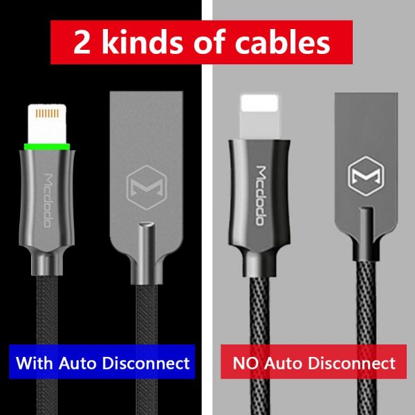 MCDODO USB Cable 2.4A for iPhone Cable 11 Pro XS Max XR 8 7 6S Plus iPad mini For Lightning fast Charging Cable Phone Data Cord