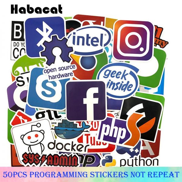 72Pcs/Pack Programming Graffiti Stickers Hacker Stickers Java C++ For Luggage Skateboard Laptop Motorcycle Papeleria y Oficina