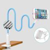 360 Clip Mobile Phone Holder Stand Portable Flexible Lazy Bed Desktop Bracket Mount Stand Base bracket Support 75cm