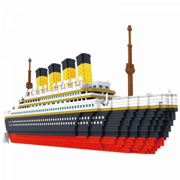 BIG 3800 Pcs Building Block Titanic Cruise Ship Model Boat DIY Assemble Building Diamond Blocks Model Classical Brick Toys