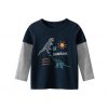 New Spring Children's clothing boy T-shirt wholesale big dinosaur pattern baby clothing mother kids clothes with 100% cotton T