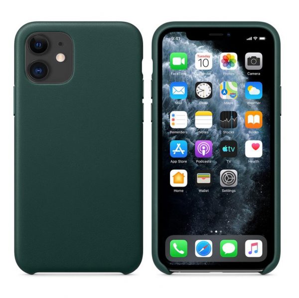 Ultra-Thin Leather Case Cover Skin Protective Shell for Iphone 11 Pro Max Pine Green Phone Case for IPhone 11 Pro Max