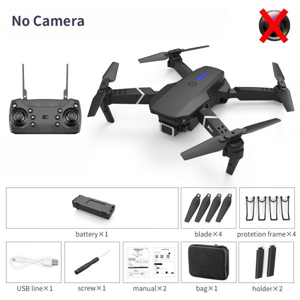 LSRC 2021 New Quadcopter Drone E525 HD 4K 1080P Camera and WiFi FPV HeightKeeping RC Foldable Quadcopter Dron Toy Gift