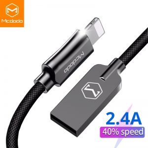 MCDODO USB Cable 2.4A for iPhone Cable 11 Pro XS Max XR 8 7 6S Plus iPad mini For Lightning fast Charging Cable Phone Data Cord
