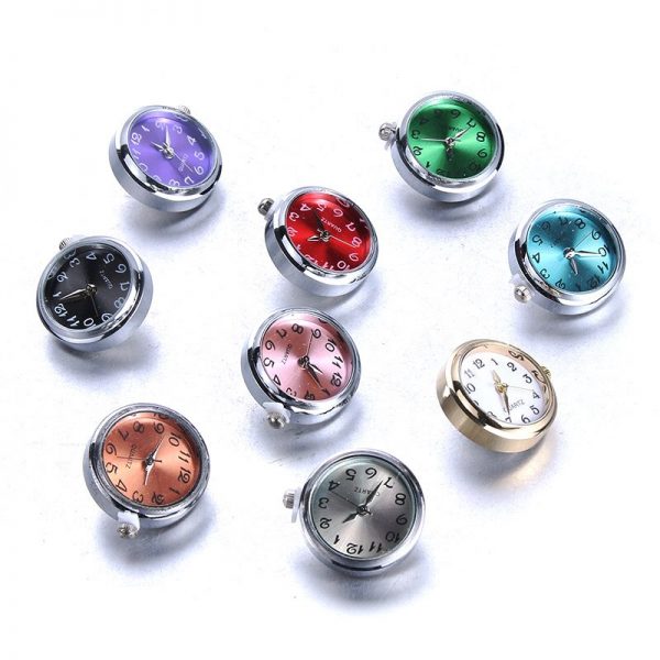 DIY Snap Jewelry 18mm Glass Watch Snap Buttons Interchangeable Jewelry Accessory Snap Button Jewelry for Snaps Bracelet